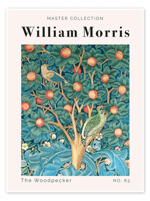 William Morris the woodpecker Vintage Floral Print Wall Art Poster Arts & Crafts Botanical Flower Home Decor Poster Print wall art poster – printed in Yorkshire