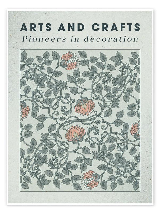 William Morris Pioneers in decoration 1 Vintage Floral Print Wall Art Poster Arts & Crafts Botanical Flower Home Decor Poster Print wall art poster – printed in Yorkshire