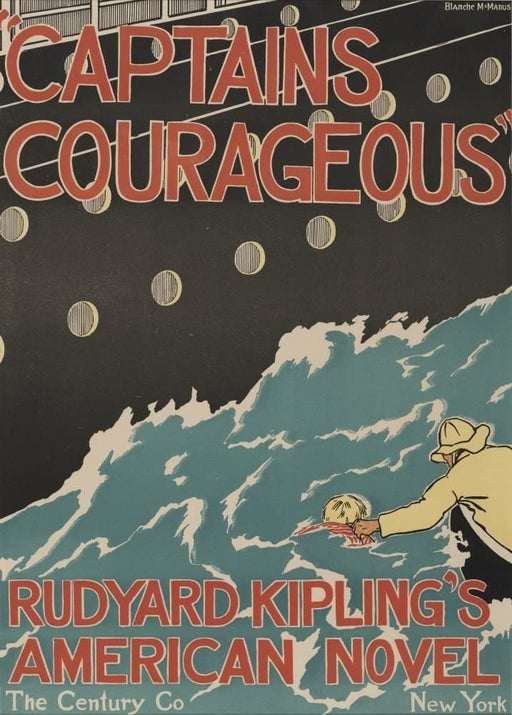 RPW Roystone Print Works Vintage Toys, Nursery and Fairytales 'Rudyard Kipling's Captains Courageous', England, 19th Century, Reproduction 250gsm A4 & A3 Vintage Children's Poster wall art poster – printed in Yorkshire