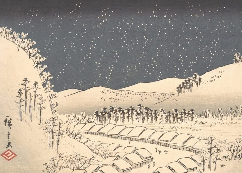 RPW Roystone Print Works Hiroshige 'Mariko', Japan, 19th Century, Reproduction gloss A4 & A3 Vintage Classic Ukiyo-e Art Poster wall art poster – printed in Yorkshire