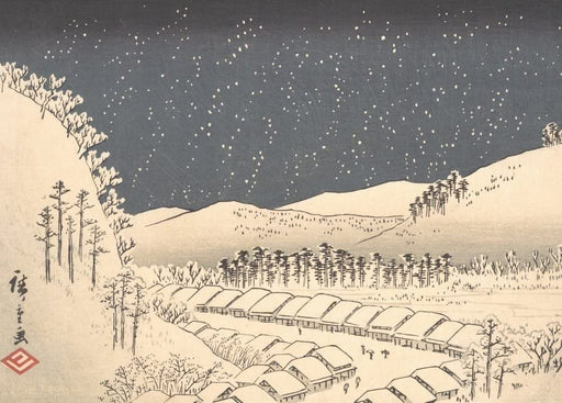 RPW Roystone Print Works Hiroshige 'Mariko', Japan, 19th Century, Reproduction gloss A4 & A3 Vintage Classic Ukiyo-e Art Poster wall art poster – printed in Yorkshire