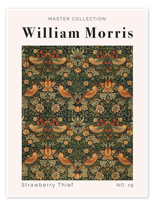 William Morris strawberry theif no 19 Vintage Floral Print Wall Art Poster Arts & Crafts Botanical Flower Home Decor Poster Print wall art poster – printed in Yorkshire