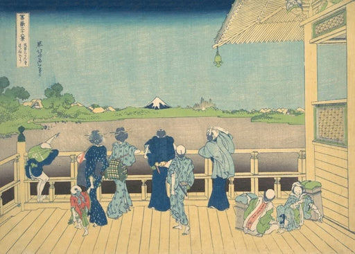 RPW Roystone Print Works Hokusai 'Sazai Hall Rakan Temples', Japan, 18-19th Century, Reproduction gloss A4 & A3 Ukiyo-e Classic Art Poster wall art poster – printed in Yorkshire