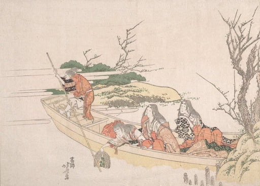 RPW Roystone Print Works Hokusai 'Gathering Sea Weed', Japan, 18-19th Century, Reproduction gloss A4 & A3 Ukiyo-e Classic Art Poster wall art poster – printed in Yorkshire