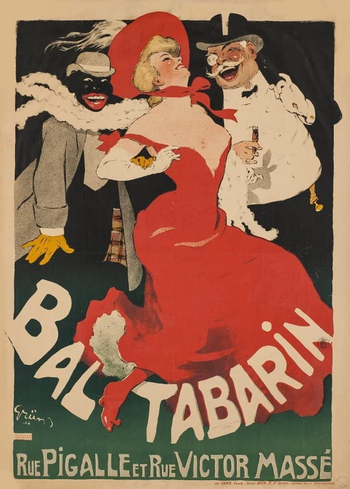 RPW Roystone Print Works Vintage Film and Theatre 'Bal Tabarin', France, 1904, Reproduction 250gsm A4 & A3 Vintage Art Nouveau Poster wall art poster – printed in Yorkshire