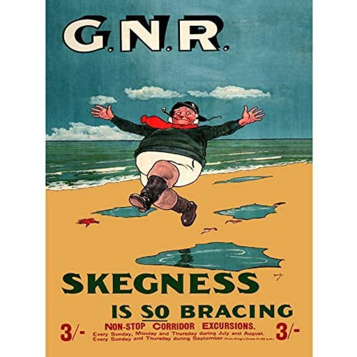 GNR Rail Skegness Vintage Advert Unframed Print Poster Wall Art A3 & A4 Home Decor wall art poster – printed in Yorkshire