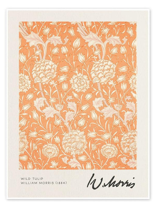 William Morris wild tulip Vintage Floral Print Wall Art Poster Arts & Crafts Botanical Flower Home Decor Poster Print wall art poster – printed in Yorkshire