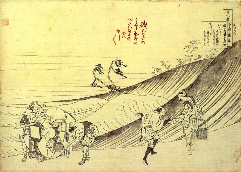 RPW Roystone Print Works Hokusai 'Lady Yushi Naishinno-Ke no Kii', Japan, 18-19th Century, Reproduction gloss A4 & A3 Ukiyo-e Classic Art Poster wall art poster – printed in Yorkshire