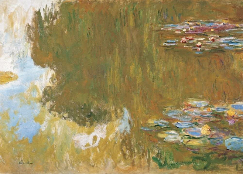 Claude Monet 'The Water Lily Pond, Detail', France, 1917-19, Impressionism, Reproduction 250gsm A4 & A3 Vintage Classic Art Poster Print wall art poster – printed in Yorkshire