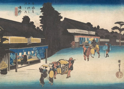 RPW Roystone Print Works Hiroshige 'Narumi, Meibutsu Arimatsu Shibori ', Japan, 19th Century, Reproduction gloss A4 & A3 Vintage Classic Ukiyo-e Art Poster wall art poster – printed in Yorkshire