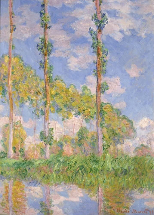 Claude Monet 'Poplars in The Sun', France, 1891, Impressionism, Reproduction 250gsm A4 & A3 Vintage Classic Art Poster Print wall art poster – printed in Yorkshire