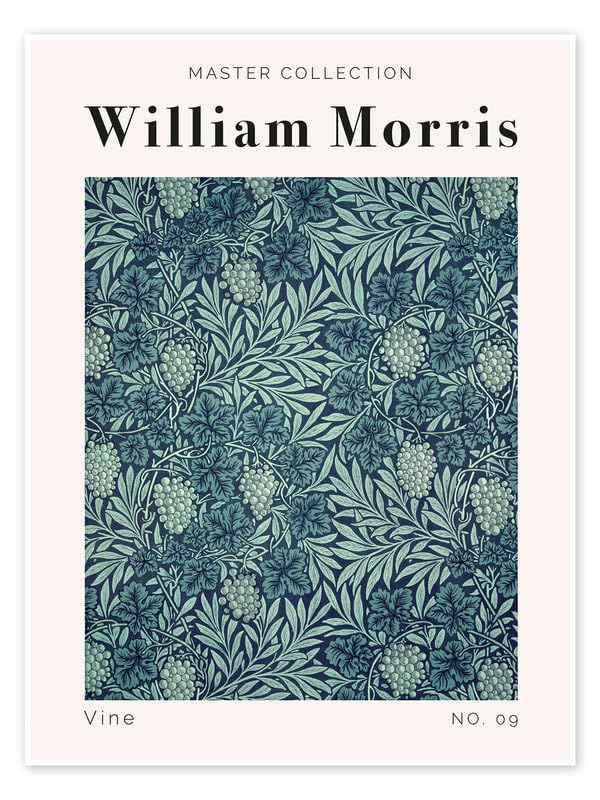 William Morris vine Vintage Floral Print Wall Art Poster Arts & Crafts Botanical Flower Home Decor Poster Print wall art poster – printed in Yorkshire
