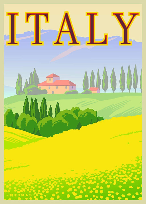 Italy Railway Travel Poster Art Print wall art poster – printed in Yorkshire
