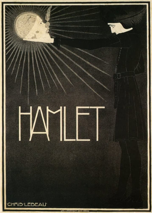 RPW Roystone Print Works Vintage Film and Theatre 'Shakespeare. Hamlet', Netherlands, 1900's, Reproduction 250gsm A4 & A3 Vintage Shakespeare Poster wall art poster – printed in Yorkshire