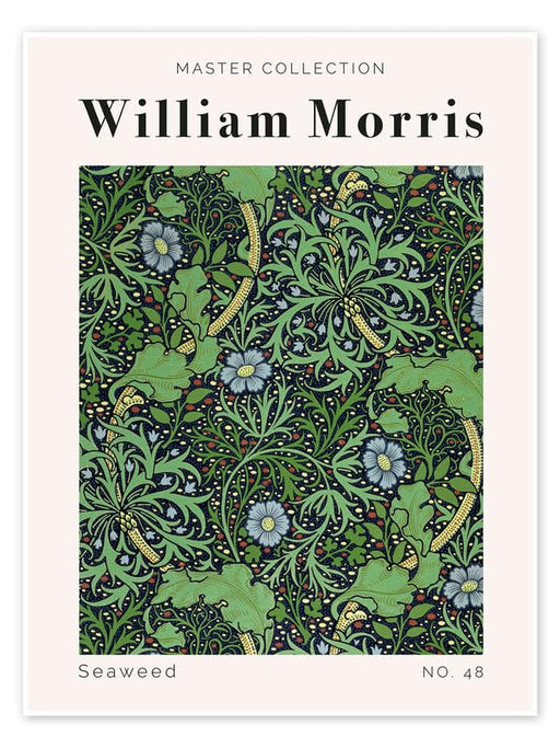 William Morris seaweed style 48 Vintage Floral Print Wall Art Poster Arts & Crafts Botanical Flower Home Decor Poster Print wall art poster – printed in Yorkshire