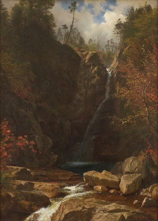 Albert Bierstadt 'Glen Ellis Falls', Germany, 1869, Reproduction 250gsm A4 & A3 Classic Art Poster Print wall art poster – printed in Yorkshire