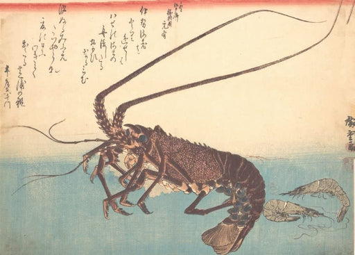 RPW Roystone Print Works Hiroshige 'Ise EBI and Shiba EbiI', Japan, 19th Century, Reproduction gloss A4 & A3 Vintage Classic Ukiyo-e Art Poster wall art poster – printed in Yorkshire