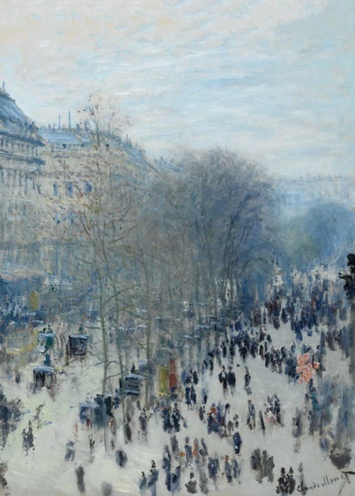 Claude Monet 'Boulevard des Capucines', France, 1873-74, Impressionism, Reproduction 250gsm A4 & A3 Vintage Classic Art Poster Print wall art poster – printed in Yorkshire