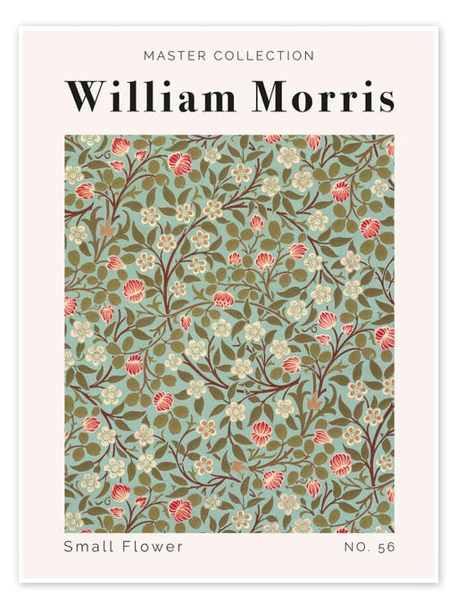 William Morris small flower Vintage Floral Print Wall Art Poster Arts & Crafts Botanical Flower Home Decor Poster Print wall art poster – printed in Yorkshire