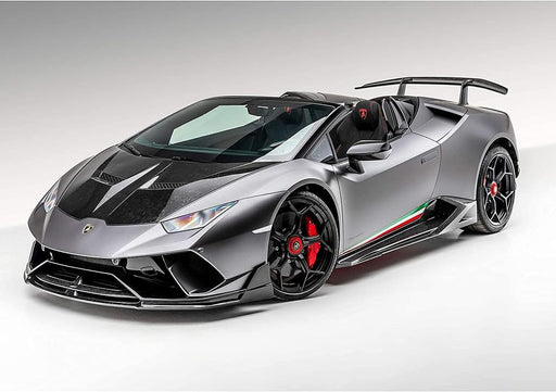 Lamborghini Huracan Silver Sports Super Car Wall Art Poster Print available framed or unframed wall art poster – printed in Yorkshire