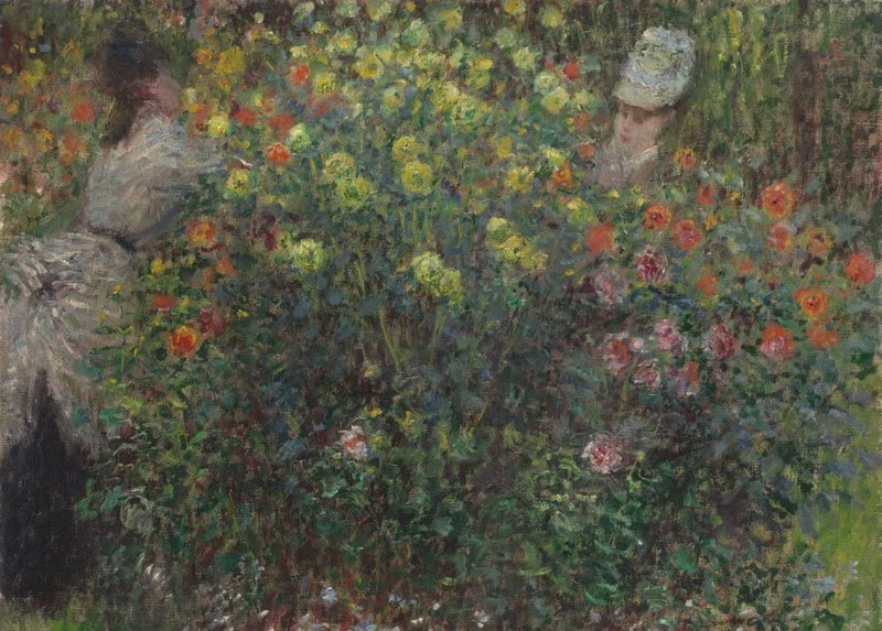 Claude Monet 'Ladies in Flowers, Detail', France, 1875, Impressionism, Reproduction 250gsm A4 & A3 Vintage Classic Art Poster Print wall art poster – printed in Yorkshire