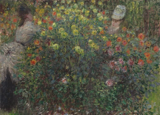 Claude Monet 'Ladies in Flowers, Detail', France, 1875, Impressionism, Reproduction 250gsm A4 & A3 Vintage Classic Art Poster Print wall art poster – printed in Yorkshire