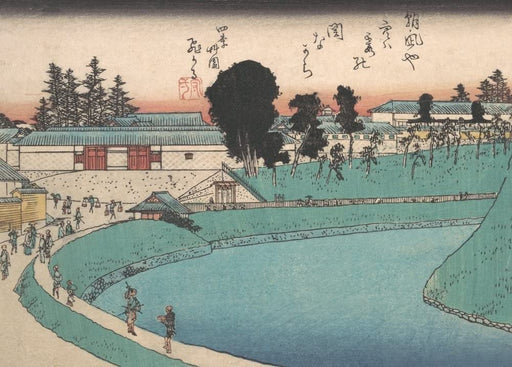 RPW Roystone Print Works Hiroshige 'Soto Sakurada Benkei Bori', Japan, 19th Century, Reproduction gloss A4 & A3 Vintage Classic Ukiyo-e Art Poster wall art poster – printed in Yorkshire