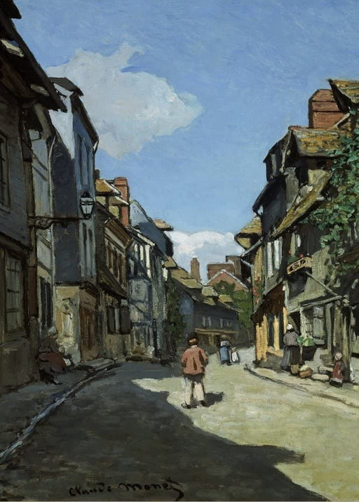 Claude Monet 'Rue de la Bavole, Honfleur, Detail', France, 1864, Impressionism, Reproduction 250gsm A4 & A3 Vintage Classic Art Poster Print wall art poster – printed in Yorkshire