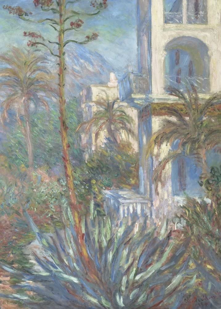 Claude Monet 'Villas at Bordighera, Detail', France, 1884, Impressionism, Reproduction 250gsm A4 & A3 Vintage Classic Art Poster Print wall art poster – printed in Yorkshire