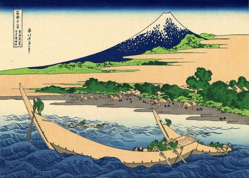 RPW Roystone Print Works Hokusai 'Shore of TAGO Bay, Ejiri at Tokaido', Japanese, 18-19th Century, Reproduction gloss A4 & A3 Ukiyo-e Classic Art Poster wall art poster – printed in Yorkshire