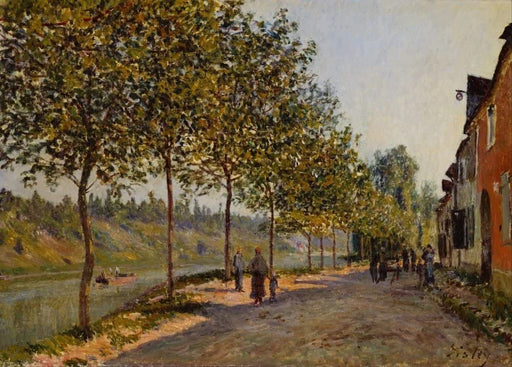 Alfred Sisley 'June Morning in Saint-Mammes', 1884, British, Impressionism, Reproduction 250gsm A4 & A3 Vintage Classic Art Poster Print wall art poster – printed in Yorkshire