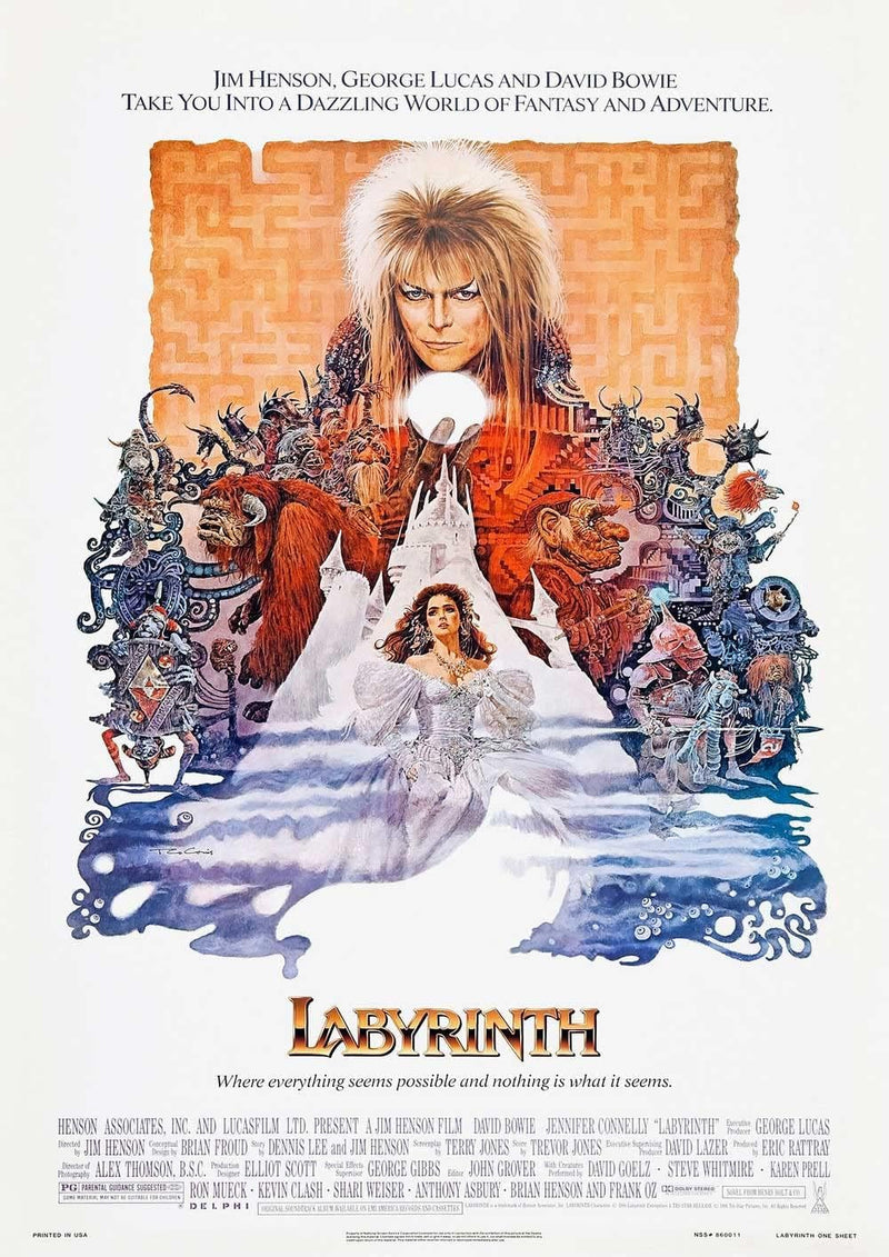 Labyrinth 1986 Movie Poster Print Picture Wall Art wall art poster – printed in Yorkshire