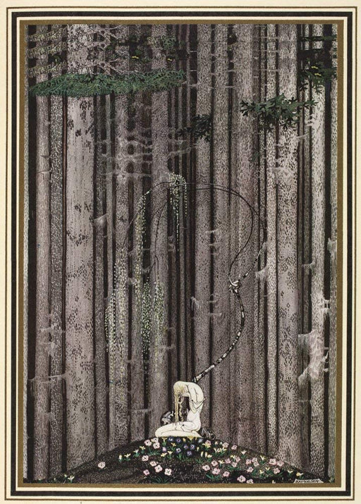RPW Roystone Print Works KAY NIELSEN Among the Trees, from East of the Sun and West of the Moon c1914 250gsm Gloss Art Wall Art Poster wall art poster – printed in Yorkshire