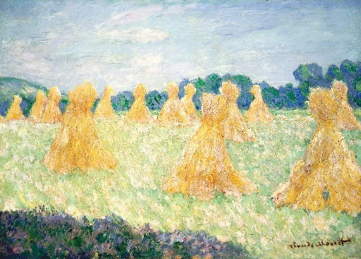 Claude Monet 'The Young Ladies of Giverny, Sun Effect', France, 1894, Impressionism, Reproduction 250gsm A4 & A3 Vintage Classic Art Poster Print wall art poster – printed in Yorkshire