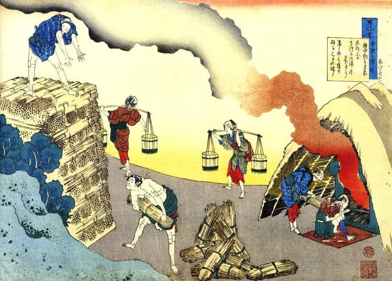 RPW Roystone Print Works Hokusai 'Gonchunagon Sadaie Fujiwara no Sadaie, Fujiwara no Teika', Japan, 18-19th Century, Reproduction gloss A4 & A3 Ukiyo-e Classic Art Poster wall art poster – printed in Yorkshire