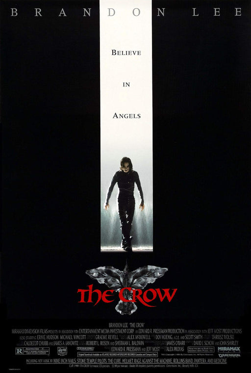 Branden Lee The Crow Vintage Classic movie Poster Art Print A3 & A4 wall art poster – printed in Yorkshire