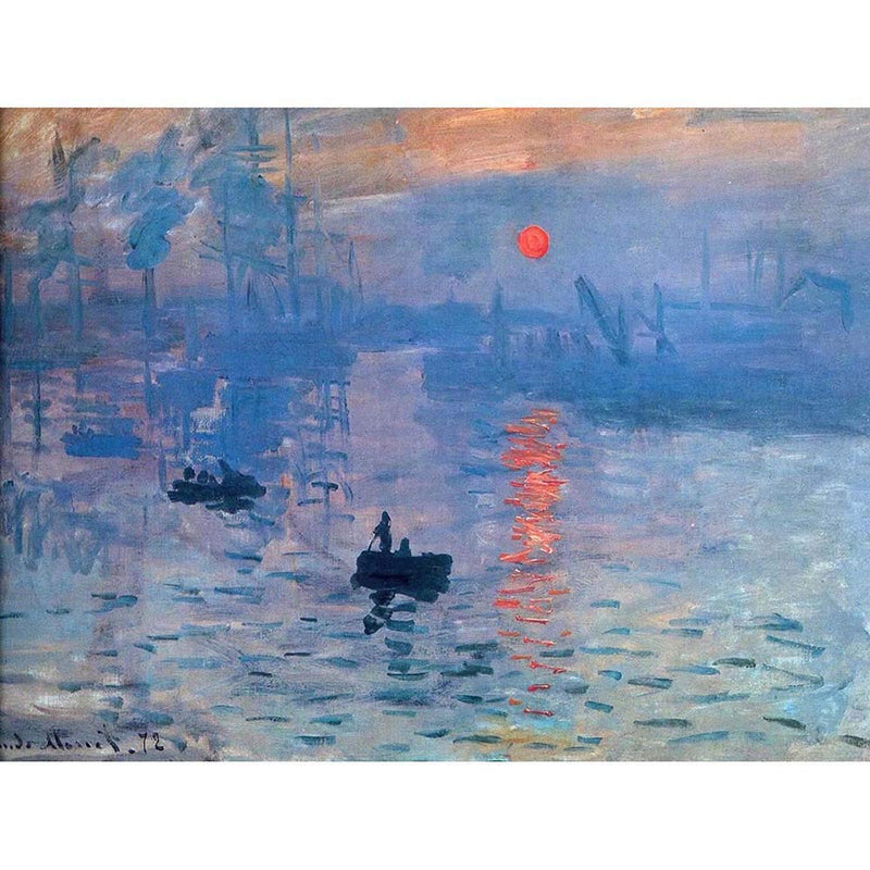 Funky Print Claude Monet Impression Sunrise Art Print Poster Wall Decor A4 and A3 wall art poster – printed in Yorkshire