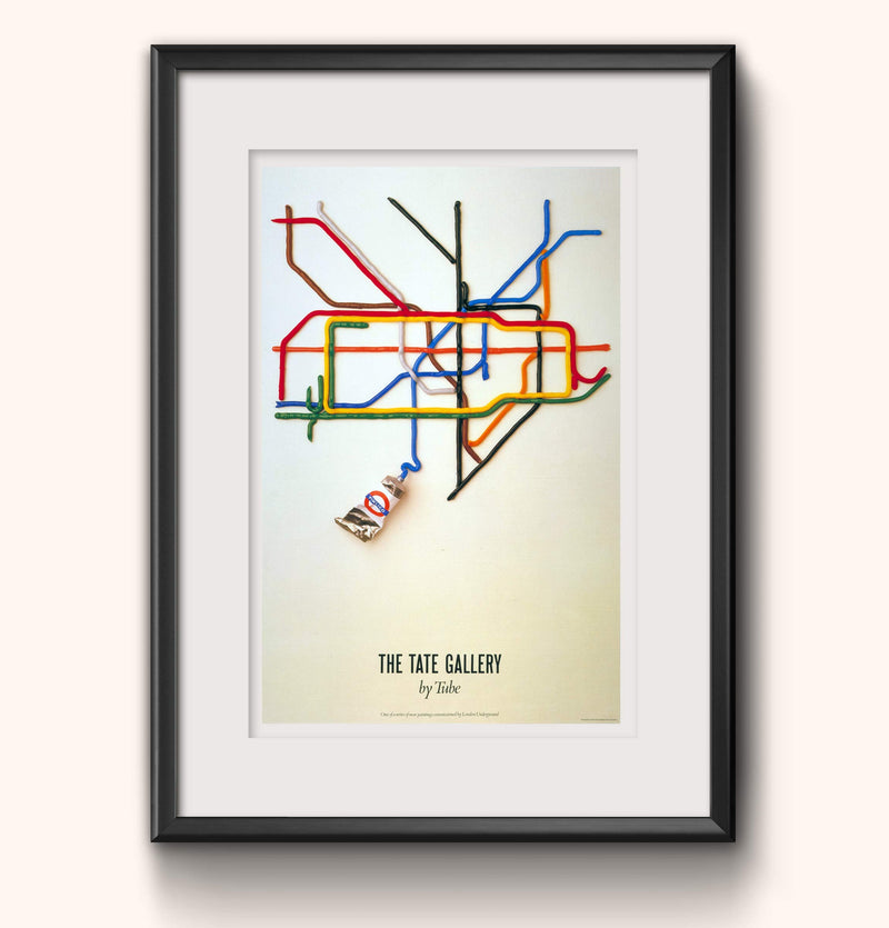 RPW Vintage Railway Travel Poster Advert By Underground Tate Gallery by Tube wall art poster – printed in Yorkshire