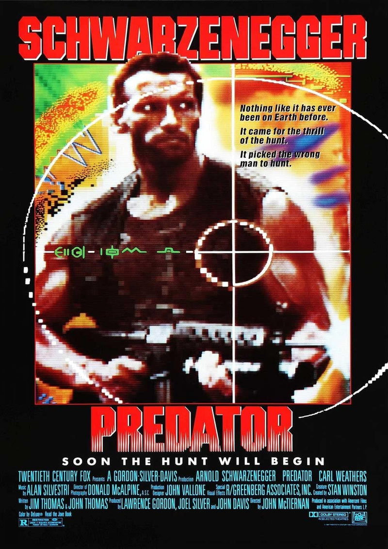 Predator Arnold Schwarzenegger movie Poster/Print/Picture 1988 Wall Art wall art poster – printed in Yorkshire