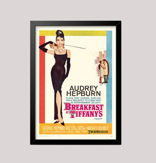 Breakfast At Tiffanies 1961 Audrey Hepburn Film Movie wall art home decor poster print wall art poster – printed in Yorkshire