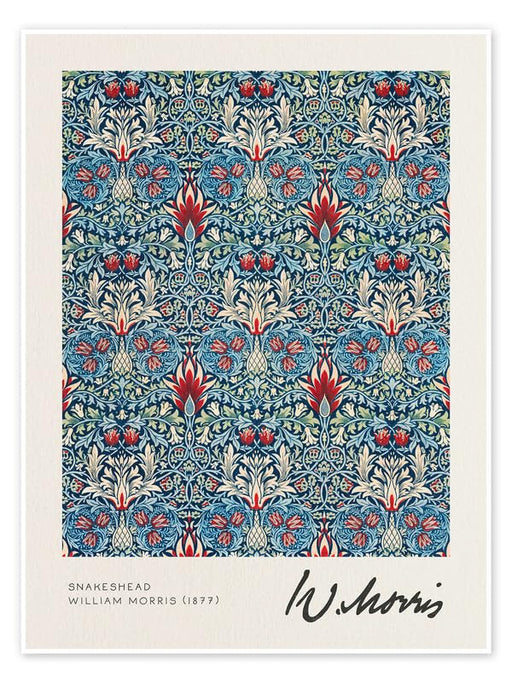 William Morris snakeshead Vintage Floral Print Wall Art Poster Arts & Crafts Botanical Flower Home Decor Poster Print wall art poster – printed in Yorkshire