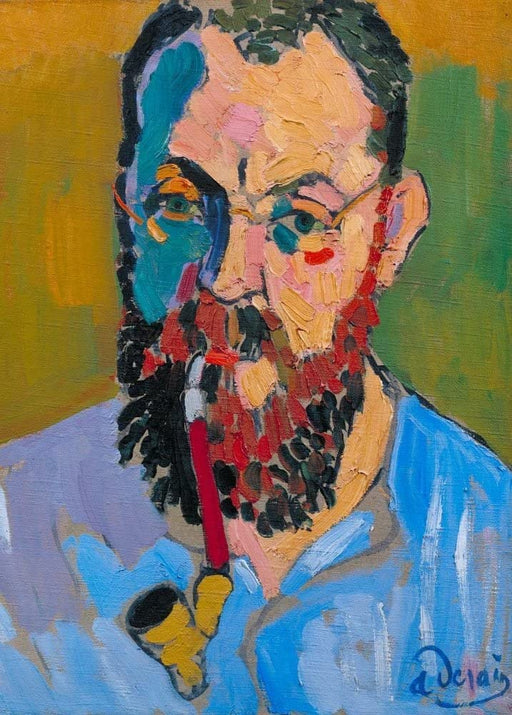 Andre Derain 'Portrait of Matisse', France, 1905, Reproduction Vintage 250gsm A4 & A3 Classic Art Poster Print wall art poster – printed in Yorkshire