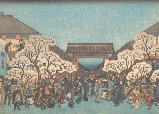 RPW Roystone Print Works Hiroshige 'Tsuchiyama', from 'The Fifty-Three Stations of The Takaido Road', Japan, 19th Century, Reproduction gloss A4 & A3 Vintage Classic Ukiyo-e Art Poster wall art poster – printed in Yorkshire
