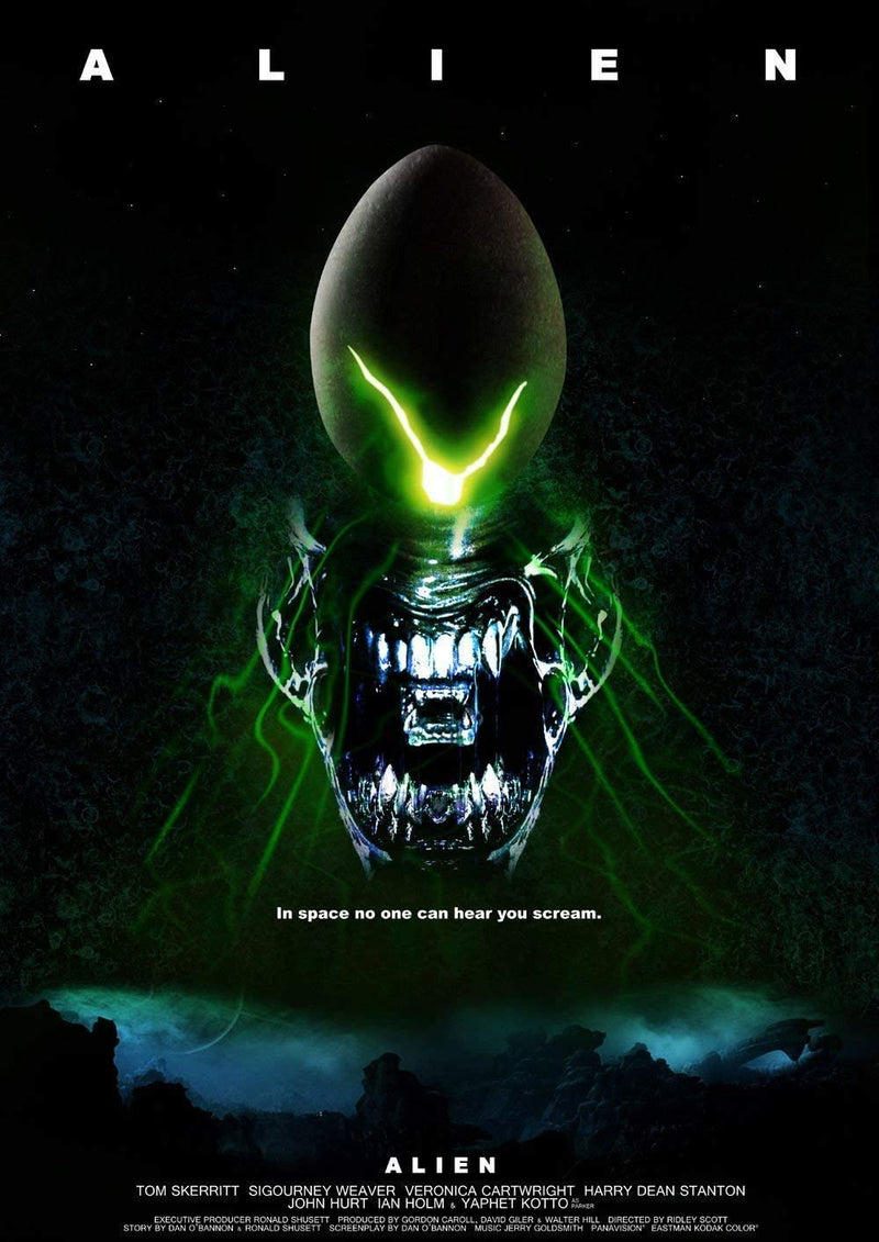 Alien Cult Vintage Sci-Fi Horror Film Movie Poster Print 1979 Ridley Scott wall art poster – printed in Yorkshire