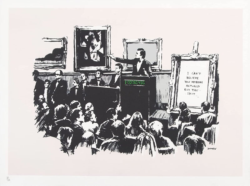 Banksy Morons reproduction Wall Art Poster print wall art poster – printed in Yorkshire
