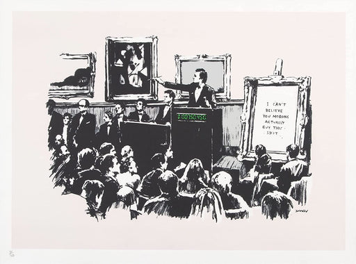 Banksy Morons reproduction Wall Art Poster print wall art poster – printed in Yorkshire