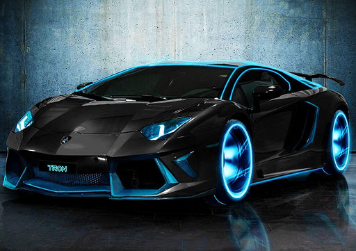 Generic Lamborghini Aventador Car Poster, Framed or Unframed Glossy, A4-210 × 297 mm Unframed wall art poster – printed in Yorkshire