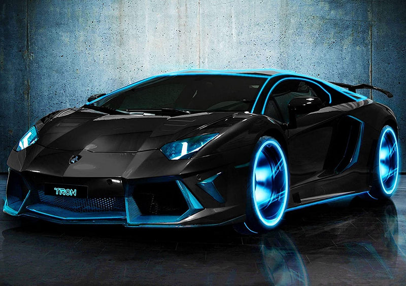 Lamborghini Aventador Car Poster Framed or Unframed Glossy Poster wall art poster – printed in Yorkshire