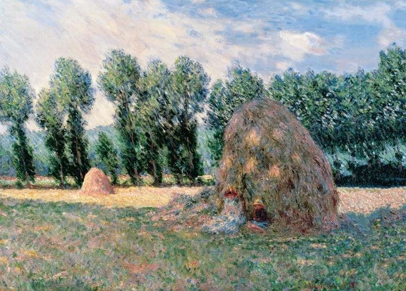 Claude Monet 'Haystacks', France, 1885, Impressionism, Reproduction 250gsm A4 & A3 Vintage Classic Art Poster Print wall art poster – printed in Yorkshire