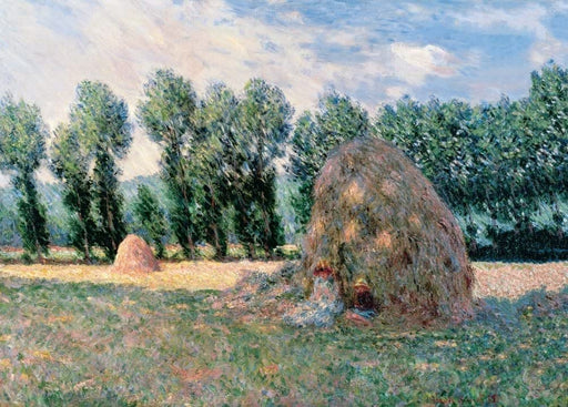 Claude Monet 'Haystacks', France, 1885, Impressionism, Reproduction 250gsm A4 & A3 Vintage Classic Art Poster Print wall art poster – printed in Yorkshire